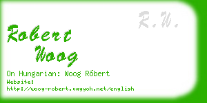 robert woog business card